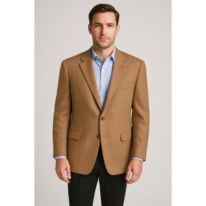 John W. Nordstrom Men’s Blazer 44R | 100% Cashmere Loro Piana Fabric | Camel Bro